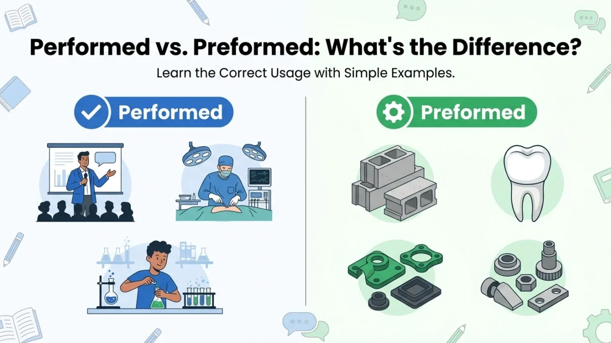 performed vs preformed