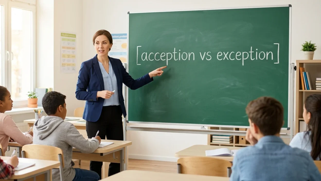 acception vs exception