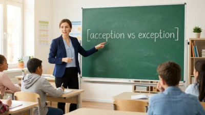 acception vs exception