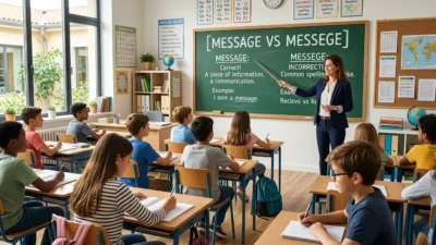message vs messege