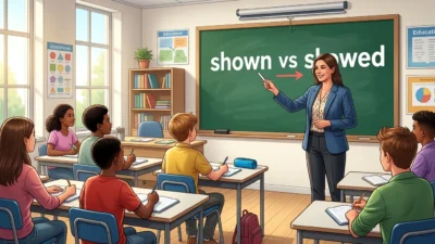 shown vs showed