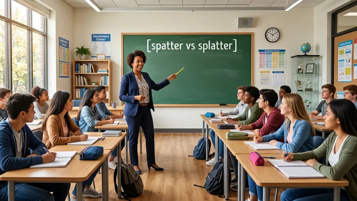 spatter vs splatter