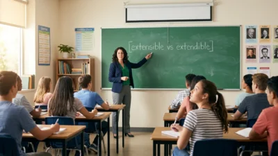 extensible vs extendible