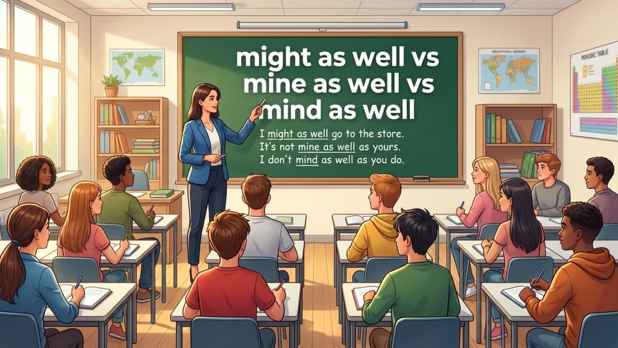 might as well vs mine as well vs mind as well