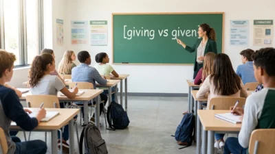 giving vs given