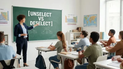 unselect vs deselect
