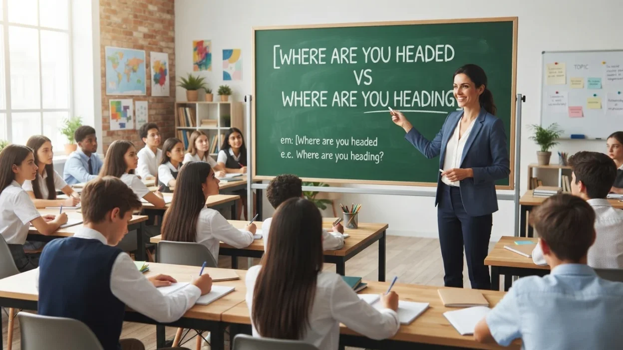 where are you headed vs where are you heading