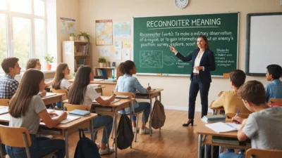 reconnoiter meaning