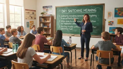 dry snitching meaning