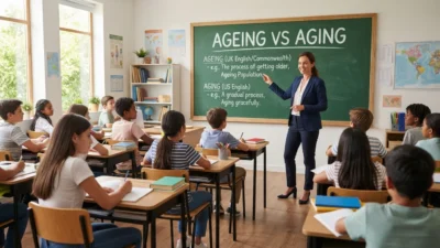 ageing vs aging